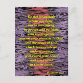 不安になりすぎないで (ゆがんだ) - ポストカード (正面)