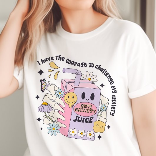 不安に立ち向かう勇気がある トライブレンドTシャツ