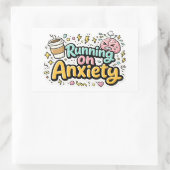 不安に駆られるユーモア アート ステッカー (バッグ)