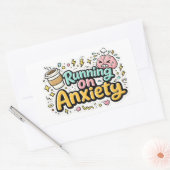 不安に駆られるユーモア アート ステッカー (封筒)