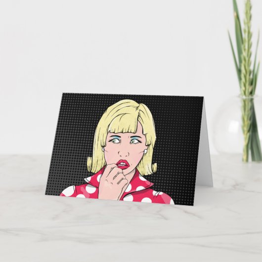 不安の女 カード (正面)