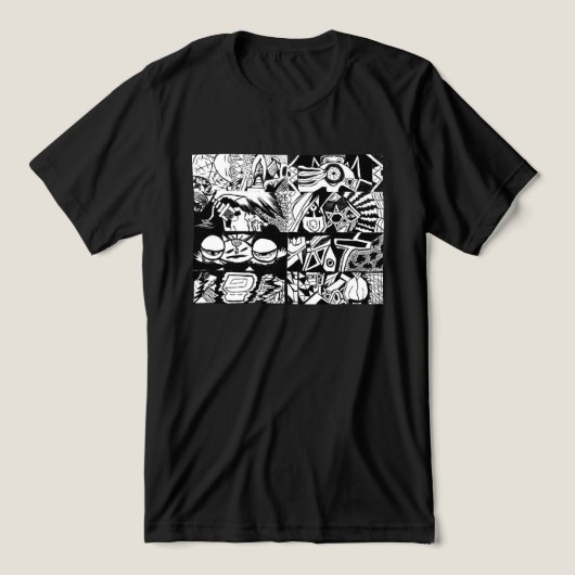 不安の8つの色合い トライブレンドＴシャツ (デザイン正面)