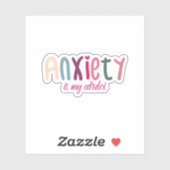 不安は私のカーディオステッカー シール (シート)