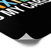 不安は私の心臓  レトロ メンタルヘルスの意識向上 ポスター (角)