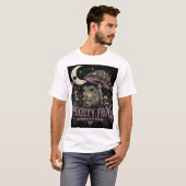 不安カエル 月夜のオーバーシンキング デザイン Tシャツ (正面フル)