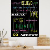 不安レリーフ、 浮き彫りパネル ポスター (キッチン)