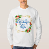 不安前向きと自己愛の肯定 Tシャツ (正面)