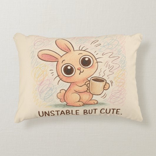 不安定だけどかわいい アクセントクッション (正面)