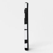 不安定で黒く及び白いiPhoneの箱 Case-Mate iPhoneケース (裏面/左)