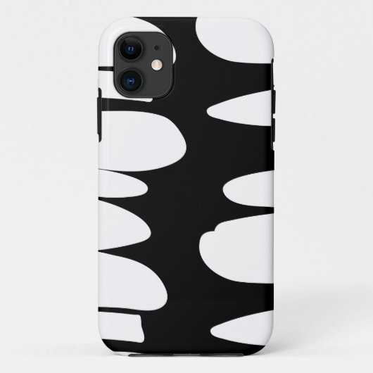 不安定で黒く及び白いiPhoneの箱 Case-Mate iPhoneケース (裏面)