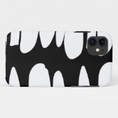 不安定で黒く及び白いiPhoneの箱 Case-Mate iPhoneケース (裏面(横))