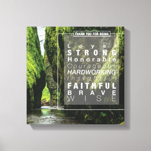 不安定なアドベンチャー#3(12x12) キャンバスプリント (正面)