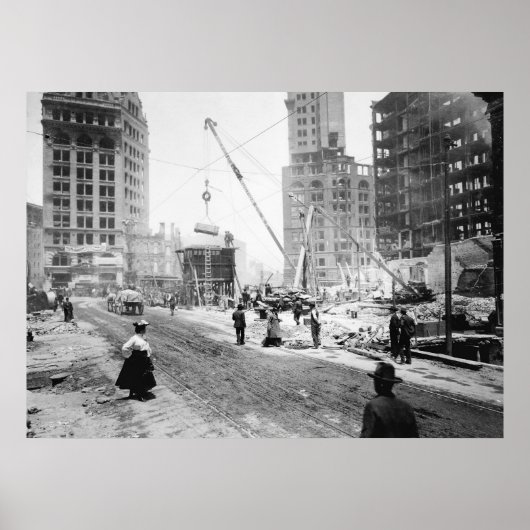 不安定な地面： 1906年 ポスター (正面)