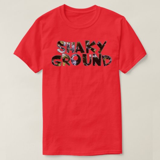 不安定な地面 Tシャツ (デザイン正面)