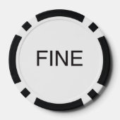 不安定な神経症情緒的なai ポーカーチップ (裏面)