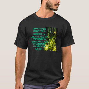 不安定な自信エースのスペード引用文Tシャツ Tシャツ