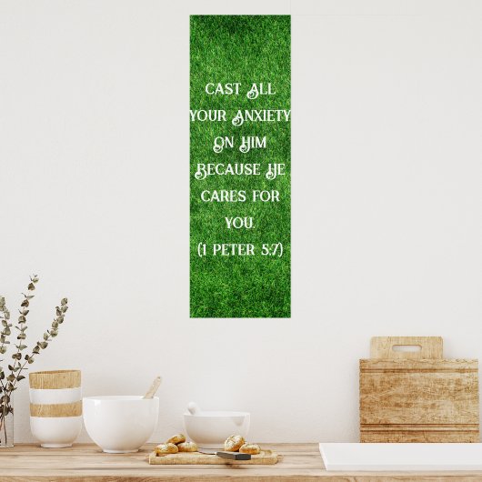 不安感動的引用文 ポスター (キッチン)