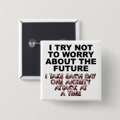 不安攻おもしろい撃ボタンバッジピン 缶バッジ (正面&裏面)