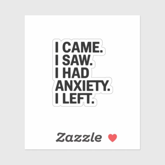 不安来を感じた シール (シート)