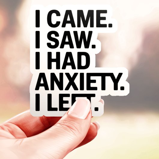 不安来を感じた シール