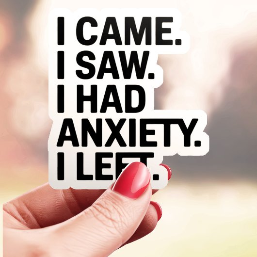 不安来を感じた シール