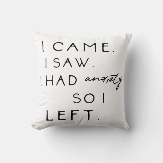 不安来を抱えているのを見て離れい クッション (正面)