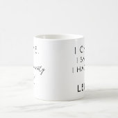 不安来を抱えているのを見て離れい コーヒーマグカップ (中央)