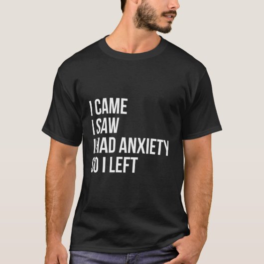 不安来を抱えているのを見て離れい Tシャツ (正面)