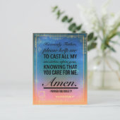 不安用祈りの言葉 ポストカード (スタンド正面)