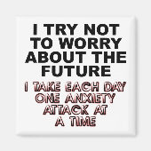 不安発作おもしろい冷蔵庫用マグネット冷蔵庫 マグネット (正面)