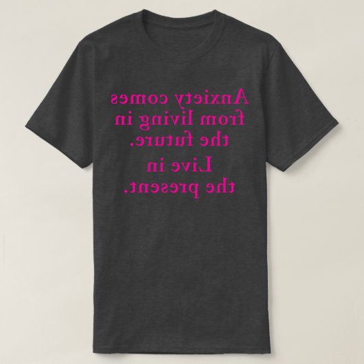 不安鏡バージョン1 Tシャツ (デザイン正面)