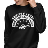不安障害&不安障害認識度フロント&バック スウェットシャツ