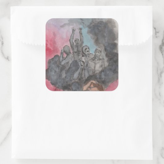 不安 スクエアシール (バッグ)