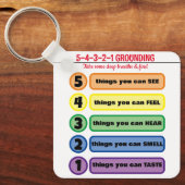 不安・ストレス5感の接地技術 キーホルダー (正面)