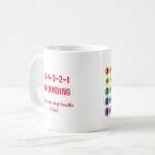 不安・ストレス5感の接地技術 コーヒーマグカップ (正面左)