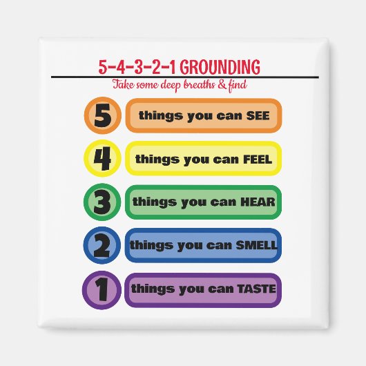 不安・ストレス5感の接地技術 マグネット (正面)