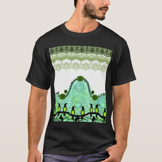 不安(別バージョン) グリーン Tシャツ (正面)