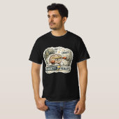 不安 vs 現実 楽しいメンタルヘルス ユーモア イラスト tシャツ (正面フル)