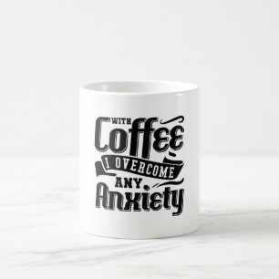 不安Anxieを克服したコーヒーと精神的な健康 コーヒーマグカップ