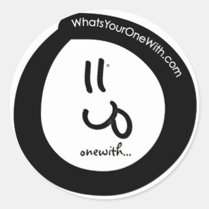 不完全で、のんきで、お洒落な"O"のonewith… ラウンドシール