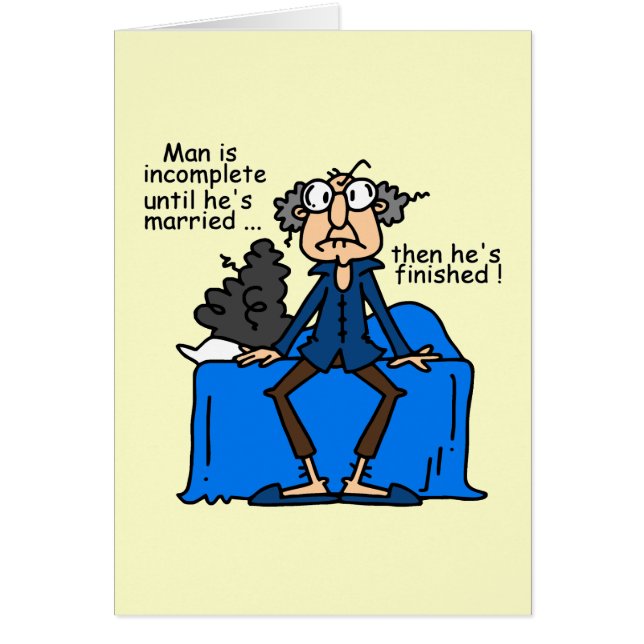 不完全なそれから終えられた結婚のユーモア (正面)