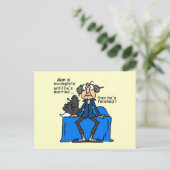 不完全なそれから終えられた結婚のユーモア ポストカード (スタンド正面)