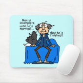 不完全なそれから終えられた結婚のユーモア マウスパッド (マウス)