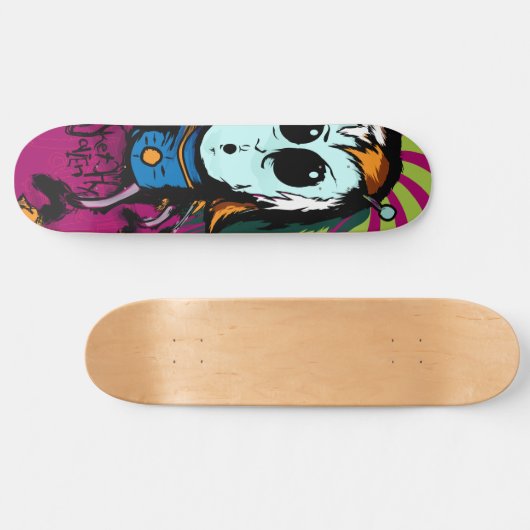 不完全なエイリアンはあなたのスケートのデッキに存在していましたり及び住んでいます スケートボード (横)