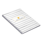 不完全なストライプの金Appleの先生のノート ノートブック (右側)