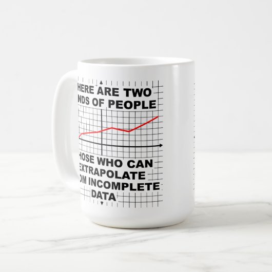 不完全なデータマグから外挿法で推定して下さい コーヒーマグカップ (正面左)