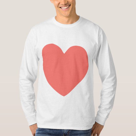 不完全なハート(サケ) Tシャツ (正面)