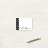 不完全なヨットパターン|はあなたの名前を加えます ポストイット (デスク上)