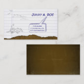 不完全な紙 名刺 (正面/裏面)