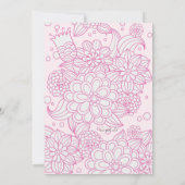 不完全な花の招待状 招待状 (裏面)